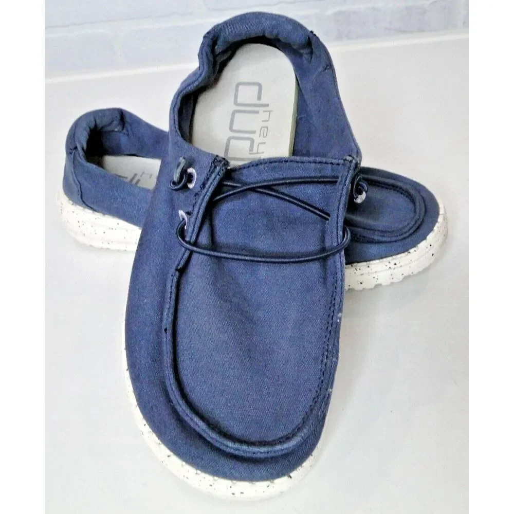 Hey Dude Wendy Shoes Women's Size Navy‎ 5 Slip On Comfort Loafers